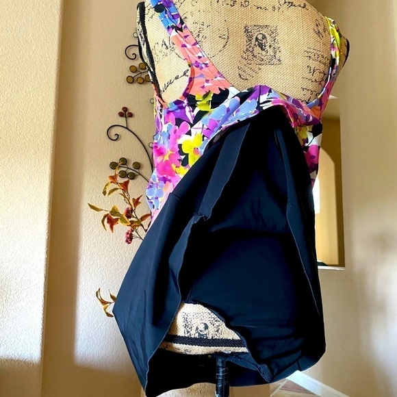 Swimsuit TANKINI One-Piece Swimsuit Size EU 40 US 10 - Picture 7 of 9